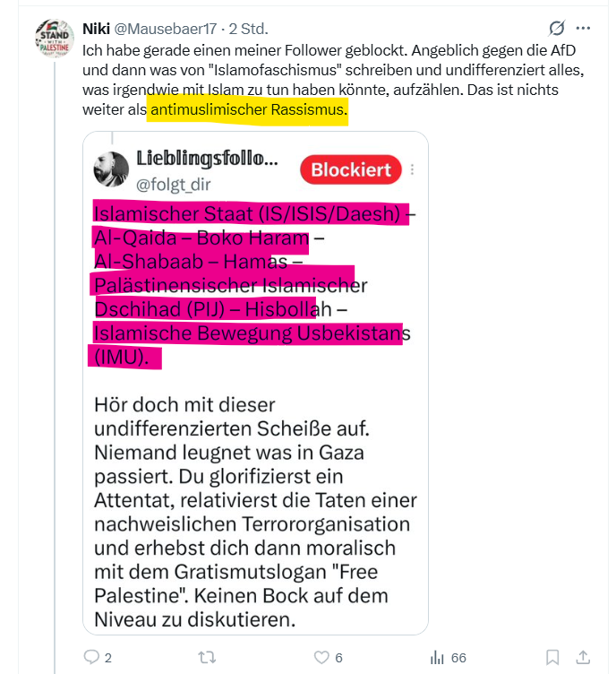 daungari167925's tweet photo. Das Terrorpack #IS, #AlQuaida, #BokoHaram, #AlShaab, #Hamas, #PIJ, #Hisbollah, #IMU unter Islamofaschismus aufzuzählen ist laut Mausebär "antimuslimischer Rassismus". Immerhin sagt er nicht, es ist die neue Hippiebewegung. 🤢🥶 https://t.co/cCGlrGpw3a