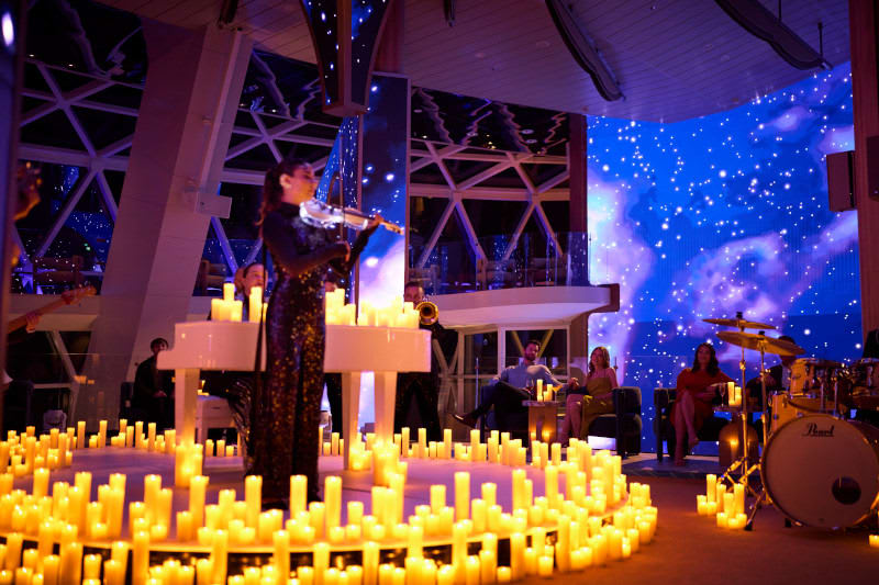 JennSellsFLA's tweet photo. An evening where music sets the mood. 🕯️🎶
Entertainment aboard Celebrity Xcel transforms nights at sea with immersive performances, like intimate candlelight concerts where soaring strings and piano melodies create a truly unforgettable atmosphere. https://t.co/IZrWzhG62B