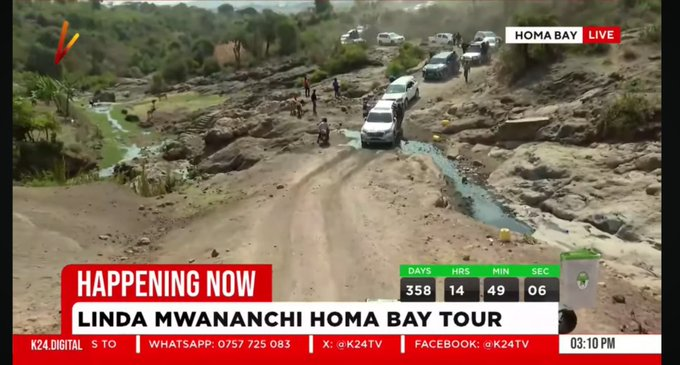 muriaso's tweet photo. Just look at the status of roads in Homabay county which apparently is the headquarters for tutam https://t.co/Pjm8rjxwpG