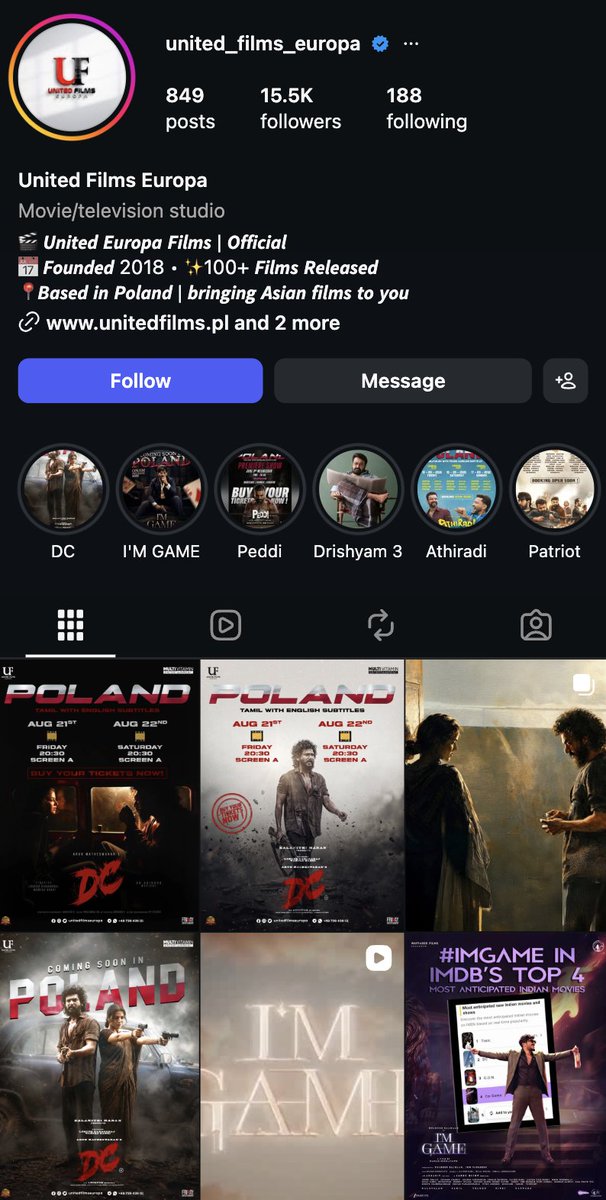 monitorimigr's tweet photo. Indian films are being shot in Poland, using Polish streets, cities and infrastructure as scenery to sell an Indian version of Poland to a South Asian audience of over 2 billion people.

United Films Europa (KRS 0001238057) claims 100+ Indian releases in Poland. Its owner, Gokul Divakar, is linked to Kerala Association of Poland and co-owned GAWEL IWO (KRS 0000959107) with Ajay Varghese.

GAWEL IWO carried recruitment, temp-work, worker-sourcing and film PKDs. Ajay then appears in WORK WIZARD and A&E HOPE 33, both recruitment agencies.

Poland is becoming the host, and this is not a symbiotic relationship.
