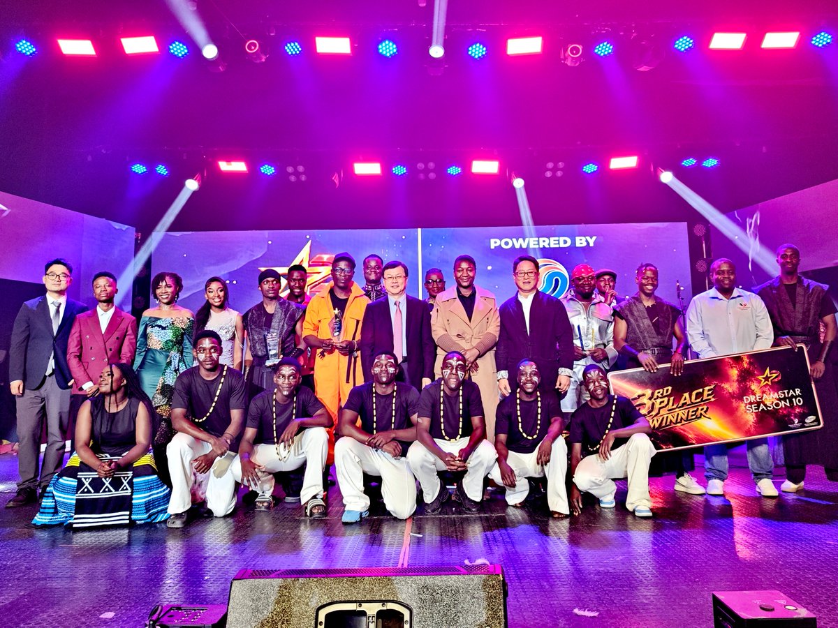 China_Amb_Zim's tweet photo. What an unforgettable night at the Dreamstar Zimbabwe 2026 grand finale! ✨👏

From soulful vocals and traditional instrumentals to electrifying dance and rap, the stage was alive with the vibrant, resilient, and indomitable spirit of Zimbabwean youth. Every performance reminded us of the power of art to unite, inspire, and transform. 🤝

Congratulations to all the winners, participants, and the organising team behind this remarkable programme. 

10 years. 10 seasons. Supported by the Chinese Embassy and the Chinese business community in Zimbabwe, this flagship initiative has nurtured thousands of young artists. More than 300 have travelled to China as cultural ambassadors, sharing Zimbabwe's rich artistic heritage with audiences there.🇨🇳🇿🇼

May these talents shine ever brighter, and may their dreams keep soaring high! 🚀