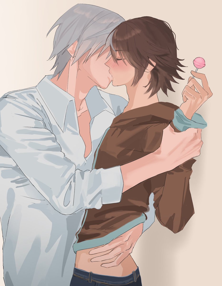 nishikimi1021's tweet photo. kiss https://t.co/FWtCbRpCwP