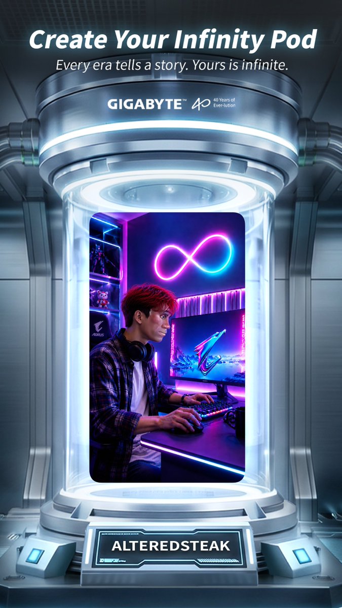 Yeetley0's tweet photo. Celebrate GIGABYTE's 40th Anniversary. Create Your Infinity Pod!
https://t.co/b4kjnHRQAJ
#GIGABYTE40INFINITY https://t.co/K9P9MQXGXe