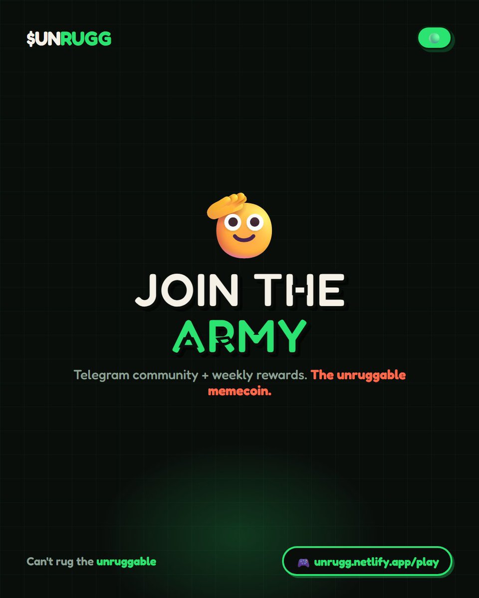 skyskeid's tweet photo. @cryptogoos leave BTC and bag $Unrugg instead, your generation will thank you for this decision 

The games have been keeping me busy, you can check it out also with me
🎮 Play : https://t.co/On8pnhKKdH

TG : https://t.co/51sypMlPKA…

CA : AHb291pRTBkTSbuhphDqerwo16CXvJYaZzLioLH5pump https://t.co/5gm8I3rMTO