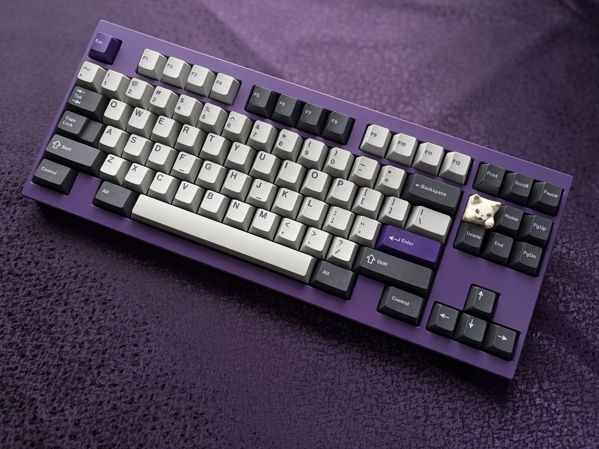 お盆最終日 久しぶりの参加！ keyboard: F1-8X V2 keyswitch: wingtree