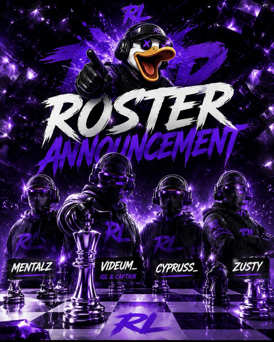 RavingLoonatics's tweet photo. 🦆 THE LOONATICS ARE LOCKED IN.

Introducing our roster for the MW3 @XP_Leagues Throwback Tournament. 🔥

Give it up for the squad:

⚡ @d8cosmic
⚡ @MentalzRL
⚡ @zusty_
⚡ Cyprss_

#RavingLoonatics #RavingNation https://t.co/YfhIxVdLuv