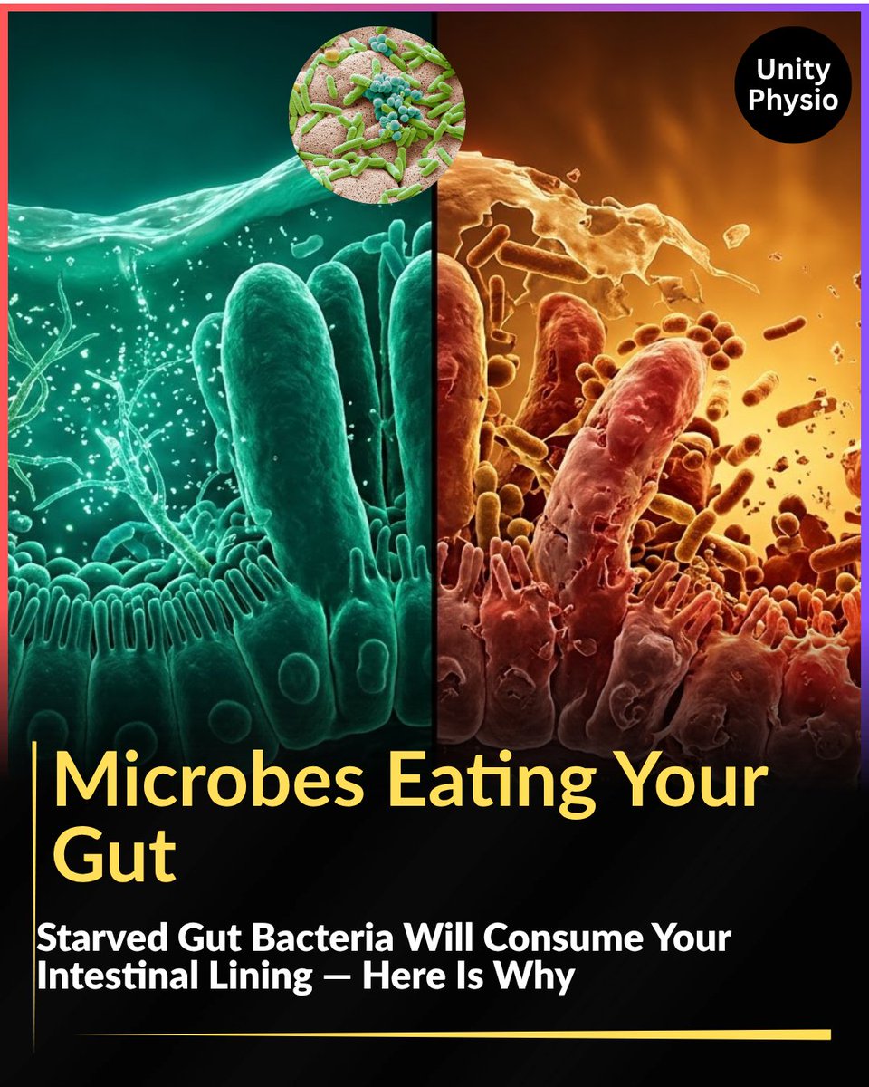 wellnessciences's tweet photo. When you skip fiber, hungry gut microbes feast on your intestinal lining instead. Research shows fiber protects this barrier, while plant proteins boost beneficial compounds. Feed your microbes before they feed on you! Disclaimer: Not medical advice. 
https://t.co/kLvks3t3kC https://t.co/7eQPaZ7jA0