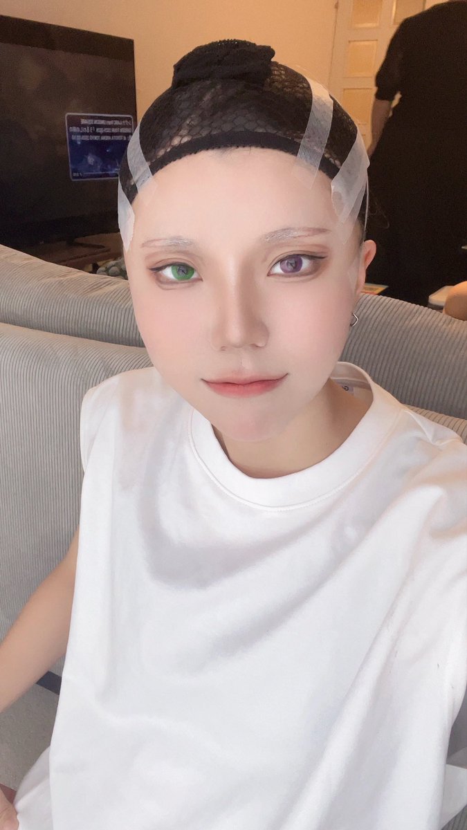 mi_raamen's tweet photo. ウィッグ借りた！
メイク難しかった！ https://t.co/iP2Cufq8vQ