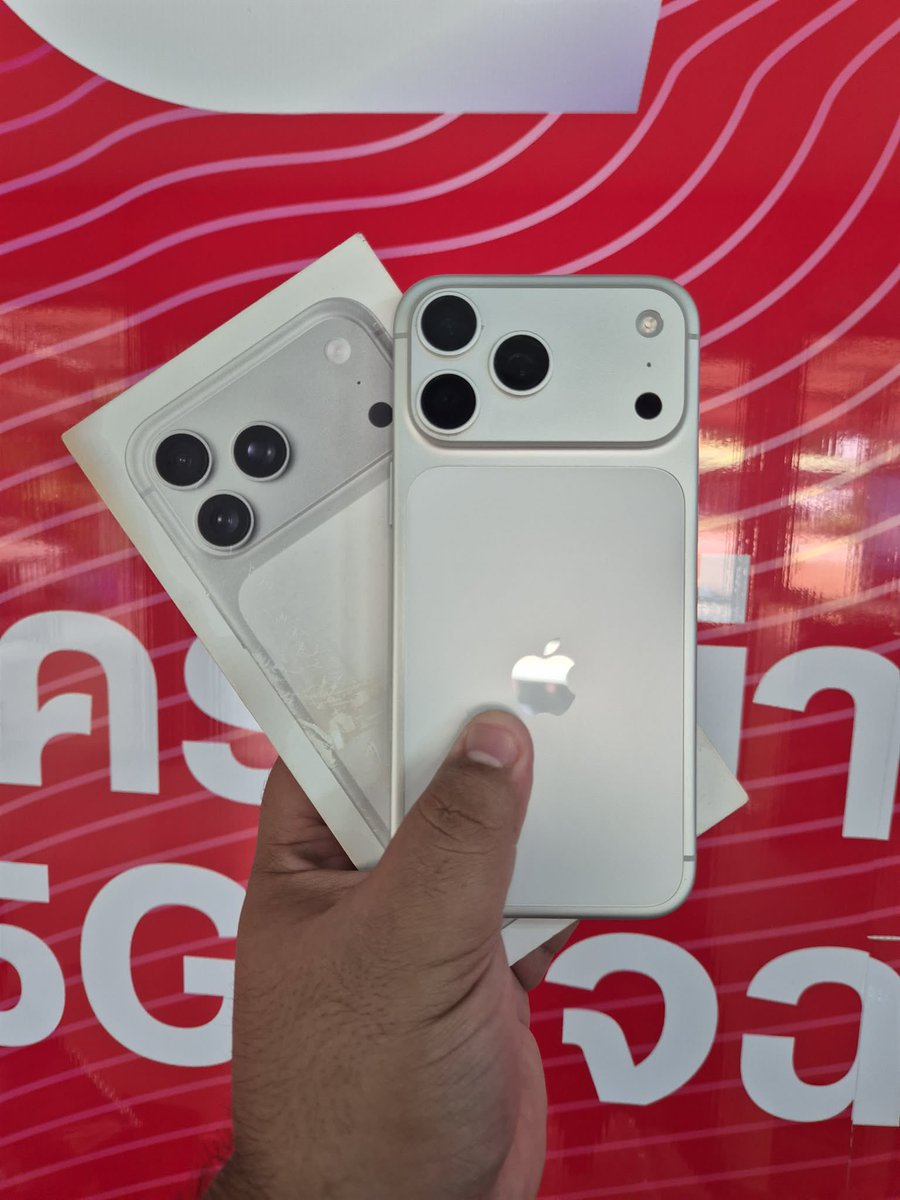 nuuna400's tweet photo. 🪷iPhone 17 Pro Max 256gb. แบต100%
⭐️ประกันถึง21/2/70 
~ ราคา 37,999฿ ส่งฟรี (งดต่อ)

•เครื่องครบกล่อง+สาย
•เดิมๆ บอดี้สวย มีรอยที่มุมเครื่องนิสนึง
•ใช้งานได้ปกติ

📍นัดรับกทม./ม.เกษตร/แมสกทม.
#ไอโฟน17 #ไอโฟน17โปรแม็ก #ไอโฟน17promax #ไอโฟนมือสอง https://t.co/drUOeutPft