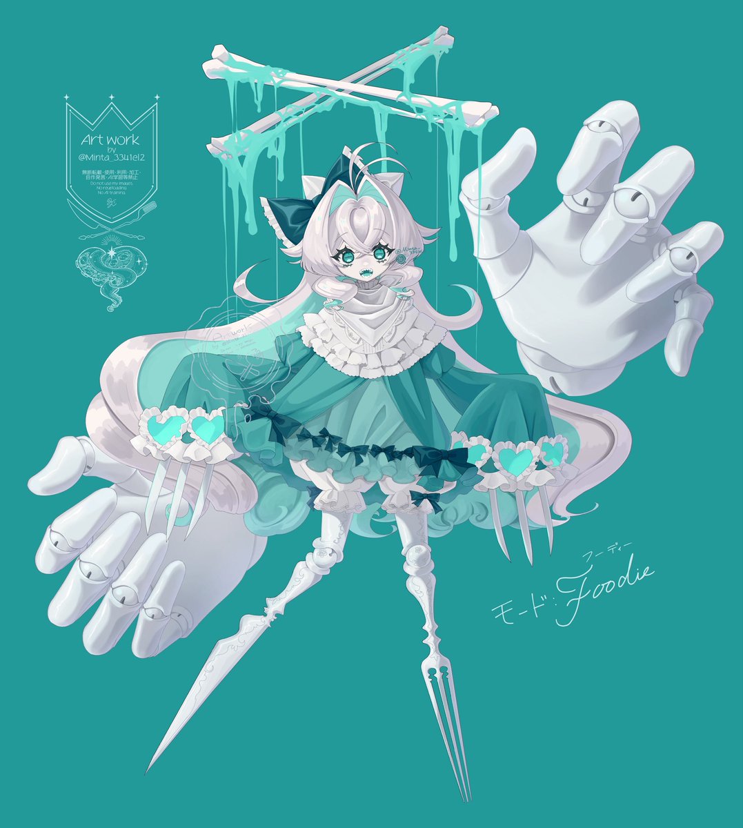 Minta_3341el3's tweet photo. #一次創作祭り夏の陣2026
#夏の創作クラスタフォロー祭り
#絵描きさんと繋がりたい

自由気ままにOCメインで描いてます〜
青緑・ミントグリーンがだいすきです！🩵🩵🩵 https://t.co/93v2rhc8zn