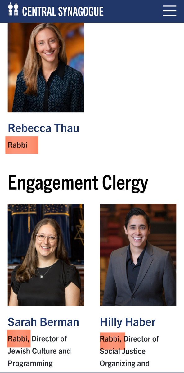 jess_ih_ka's tweet photo. The Central Synagogue in NYC is a disgrace. 

None of these women are Rabbis. https://t.co/kbR43podkG