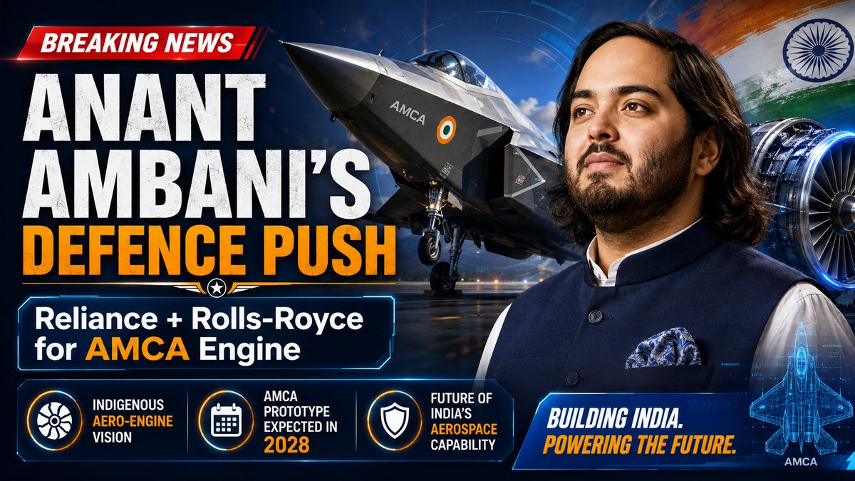 maity48486's tweet photo. #AnantDefenceVision27 Anant Ambani's foresight in the Reliance and Rolls-Royce collaboration propels India into a new era of advanced defense technology and self-reliance. https://t.co/wdQpBekWpu