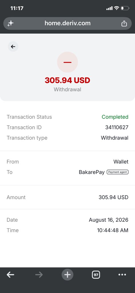 BakareJoshua15's tweet photo. Remove $50 from your portfolio today and go touch some grass 😂🌱 I just did mine.

For fast funding and withdrawals on Deriv, Weltrade & other leading FX brokers, @BakarePay has you covered.

They also handle major crypto transactions USDT, BTC, LTC & more.

Fast. Simple. Reliable. 💸