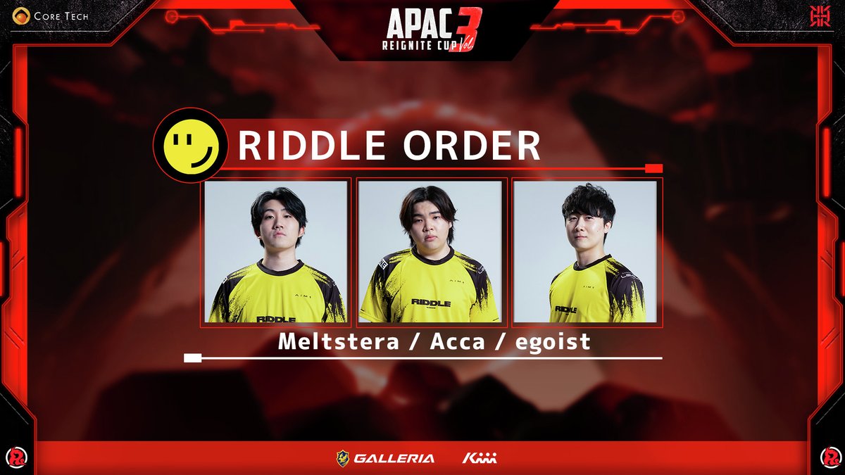ReigniteJP's tweet photo. ◤ REIGNITE CUP APAC vol.3 ◢

Match8 Champion『RIDDLE ORDER』！
本日2度目！今回は20キルチャンピオン！！

Meltstera（@Meltstera）
Acca（@Acca_131）
egoist（@imegoist222）

YouTube: https://t.co/svrjGi5trR
Twitch: https://t.co/EX5iPw6Ole
TikTok: https://t.co/sEV7YjQSQV

#RIGCUP #ApexLegends