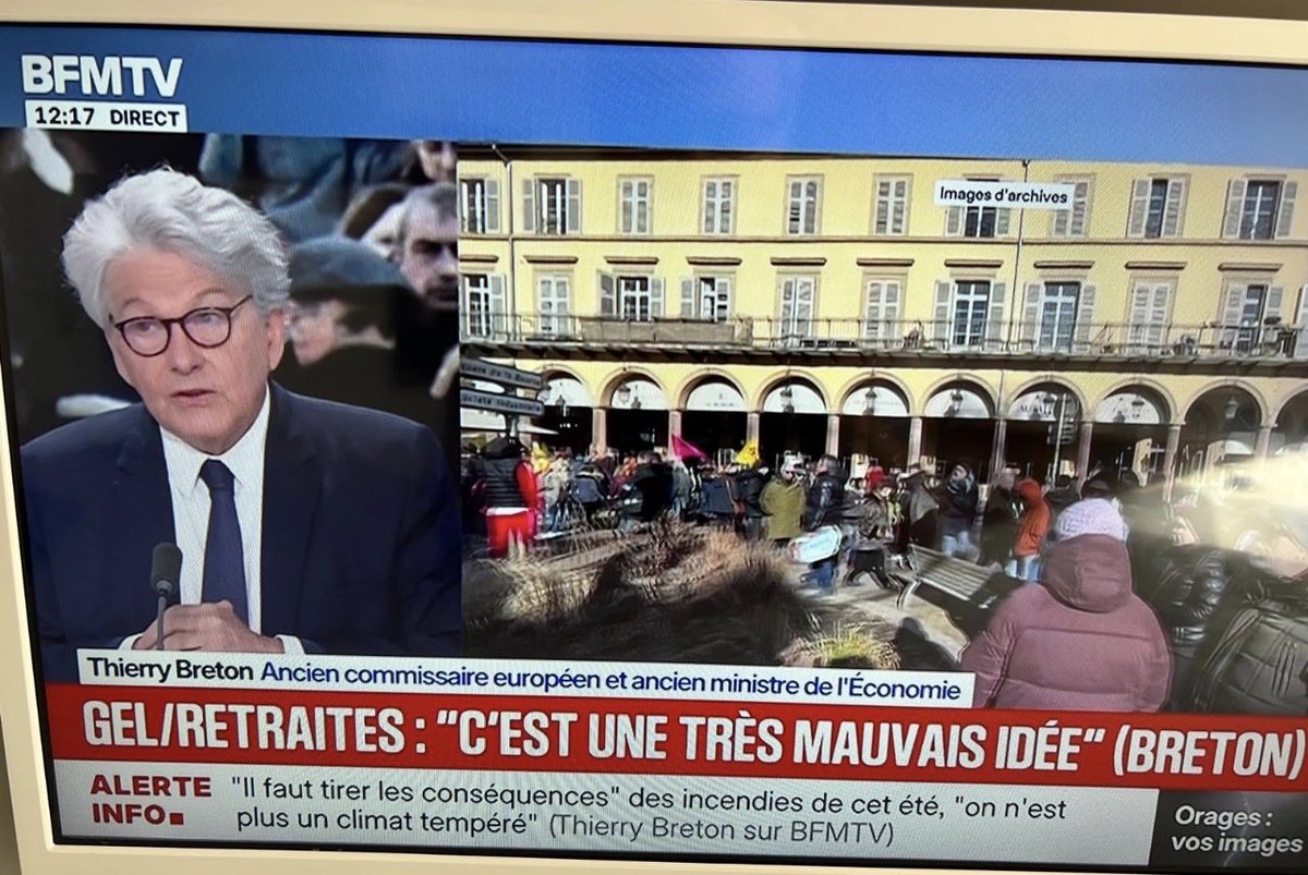 D_Philippot59's tweet photo. Oh ! Le beau lapsus de Thierry Breton !!🤣

« Je suis commissaire européen… enfin… je l’ai été pendant 4 ans 1/2… » 🤣🤣🤣

Il est si souvent invité par les médias eurogagas qu’il s’imagine encore commissaire européen 🤣🤣🤣 
Et les médias l’invitent parce qu’ils le croient… https://t.co/mvqkZMT4W1