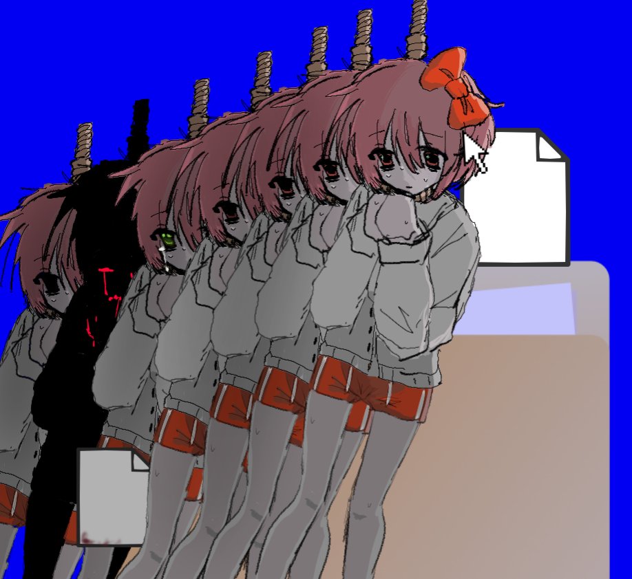 sio___z0's tweet photo. モニカちゃんが正しかった…
 #ドキドキ文芸部  #DDLC #モニカ https://t.co/3xW5FWwwZw