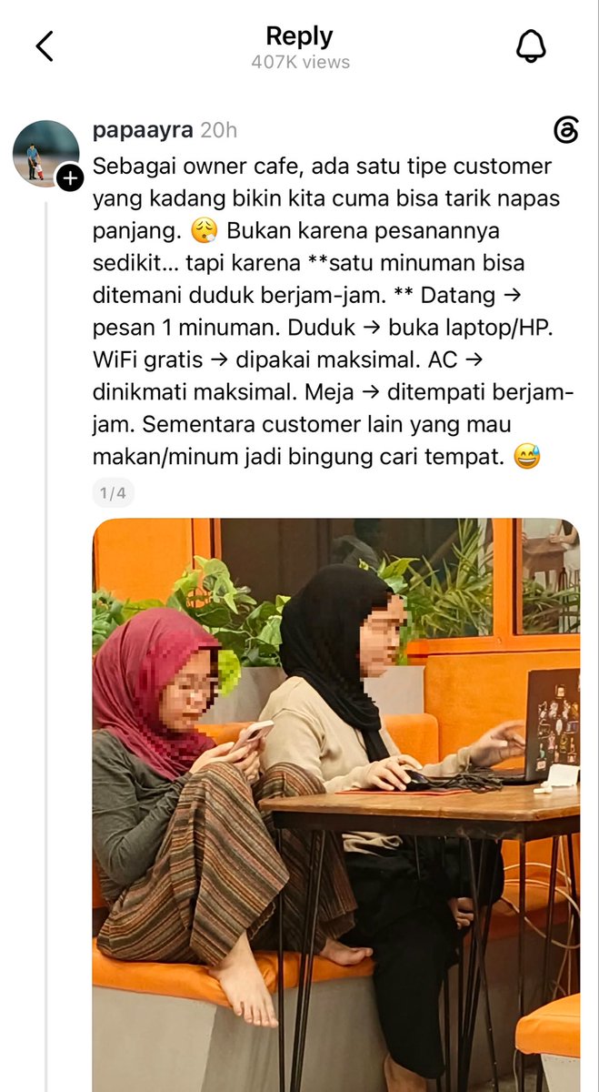 naufaalgst's tweet photo. @keluhkesahkonoh yah hasil comot ya? minimal baca deh reply nya tuh yg difoto klarif karena katanya bukan di kafe. jangan cuma posting yg penting viral aja https://t.co/54UjjBrMz0