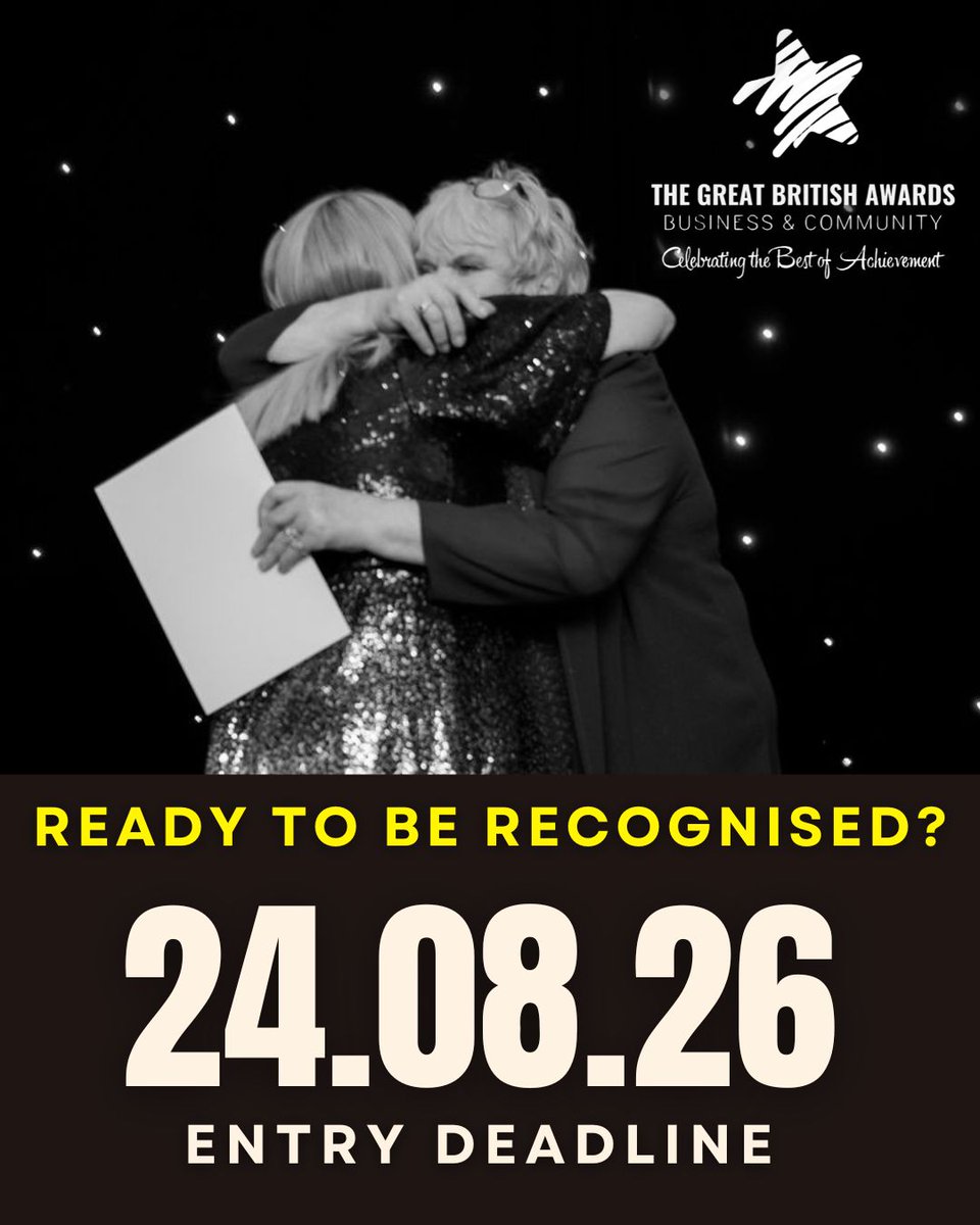 GBExpos's tweet photo. ⭐ YOUR SUCCESS DESERVES RECOGNITION

You don’t have to be the biggest business
You don’t need hundreds of employees
Greatness comes in all shapes and sizes

We want to discover the businesses and people doing extraordinary things across Britain

👉 ENTER :https://t.co/UvEgphSfRK https://t.co/Zj624OR6X3