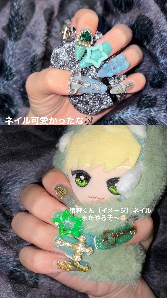DOSEAIDA's tweet photo. 最近のわたしを見せてあげます🎶髪長いと思った？全然2ヶ月前にボブにしました✌🏻どう？あと推しのデコｳﾁﾜ頑張ったんだよーん💚（大泣き） https://t.co/LJs1Bllv7B