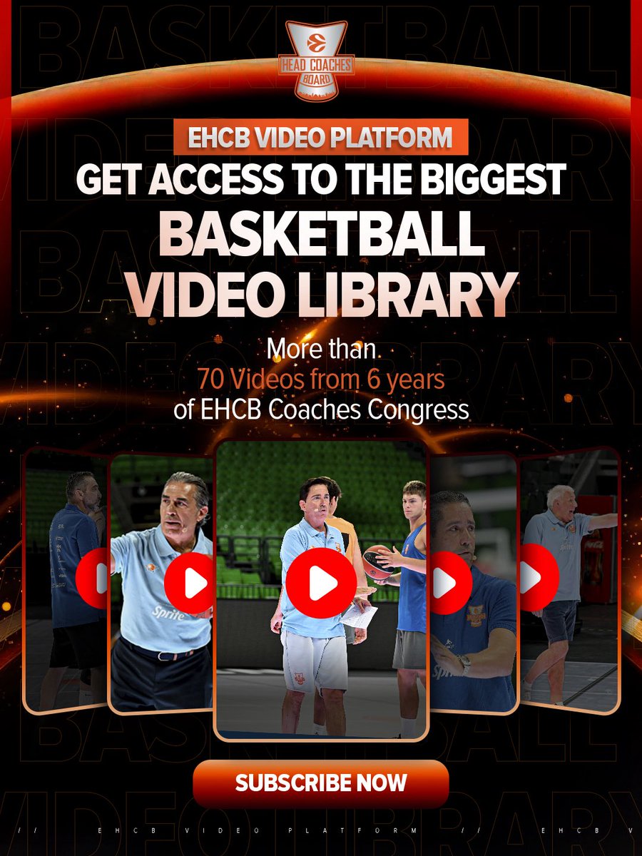 HeadCoachesOrg's tweet photo. The EHCB Video Platform is getting a remake. 

Introducing the 𝐏𝐫𝐞𝐬𝐢𝐝𝐞𝐧𝐭𝐢𝐚𝐥 𝐏𝐚𝐜𝐤𝐚𝐠𝐞 - 10 Masterclasses with EHCB President Xavi Pascual &amp; Vice President Sergio Scariolo 🧠

𝐍𝐞𝐰 𝐩𝐚𝐜𝐤𝐚𝐠𝐞𝐬. 𝐍𝐞𝐰 𝐩𝐫𝐢𝐜𝐞𝐬.

Subscribe: https://t.co/8WQxmQ96z4 https://t.co/kHN2n4noZ9