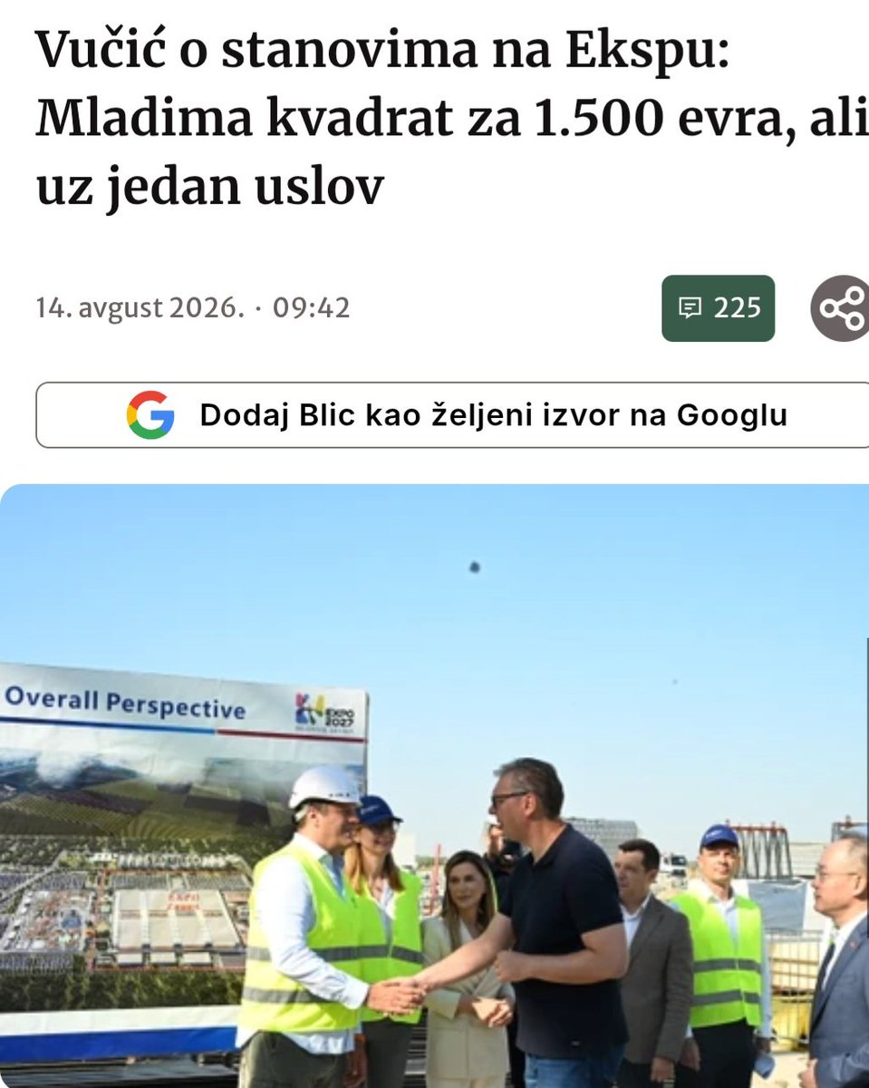 srdjanmil037's tweet photo. Aleksandar Vučić, najveći lažov i prevarant na političkoj sceni Srbije, 9. maja 2014. obećao je stanove po ceni od 380 evra za m².
Nije izgrađen ni jedan takav stan. Cena kvadrata u Beogradu, danas je 10 puta veća.
Sada isti prevarant Vučić obećava stanove od 1500 evra po m² na prostoru EXPA.
Umesto da gradi zatvor u kom će ziveti dugo dugooo on i dalje laže.
Ostavka pa Zabela!!!
@n1srbija
@novarsonline
