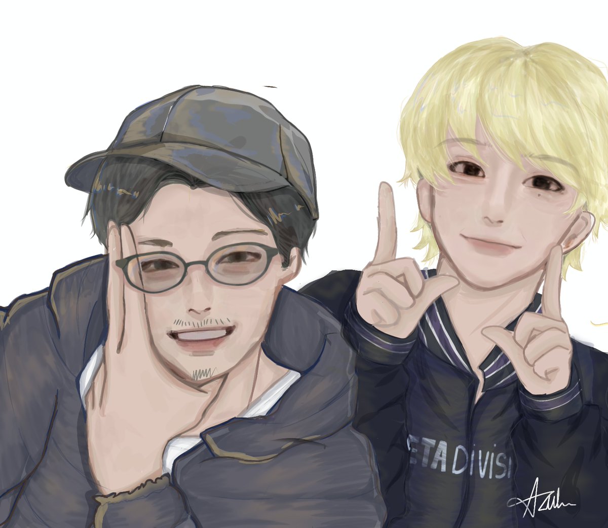 Azulneeeee's tweet photo. I tried a new drawing style.🎆
@YAPIMARU_GAMES
@sub_YAPIMARU  @Mameshi_bs #やぴくちゃー #mameshiart https://t.co/HAWI6Mh3Dw