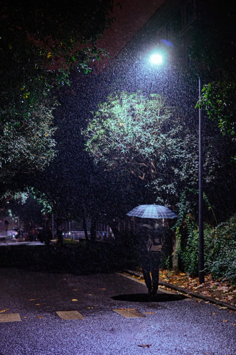 Coocee9's tweet photo. A stranger handed me an extra umbrella when mine broke in the rain today. Small kind act that made my whole week. https://t.co/aFP9AJb4ns