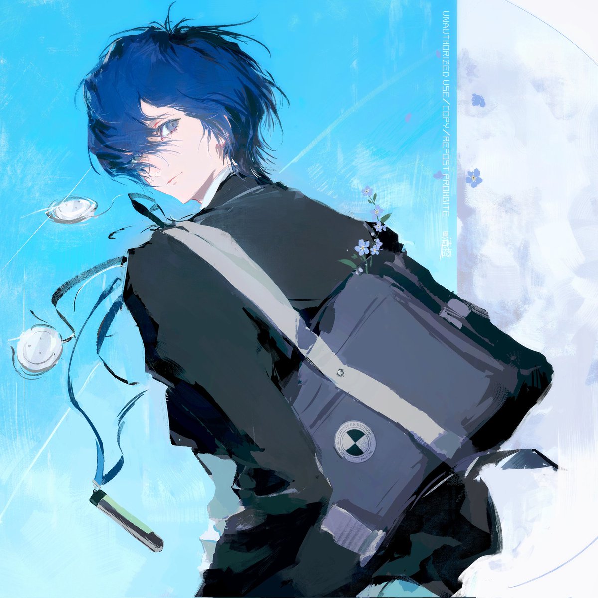 qchng_'s tweet photo. 去年刚好画过勿忘我！重绘一下那张
#Persona3 #ペルソナ3 https://t.co/xhde6Sa1pC