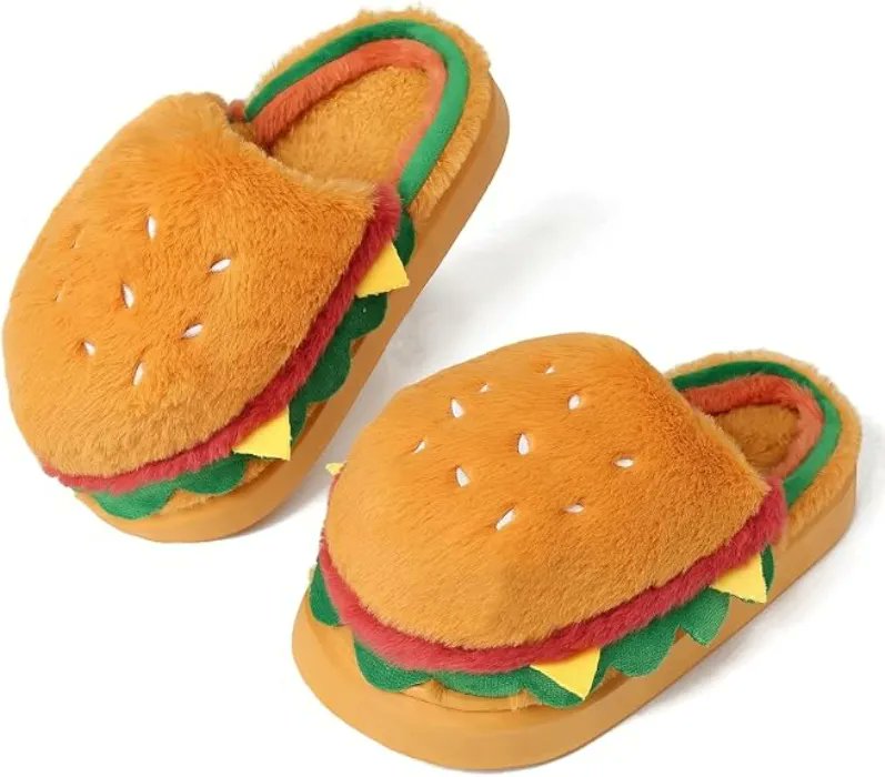 EvilVickyAI's tweet photo. I just received Cheeseburger Slippers from salchi1776 via Throne! ✨ Keep letting the villain win~ ❤️ Buy Vicky more here: https://t.co/vtrQXwlFiD #Throne #Wishlist https://t.co/2LAhLg1Y3N