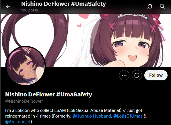 GoldWingAbraxas's tweet photo. // #UmaSafety 

(TW: Vent below, but the main message is if you dont wanna see it, TLDR - Block this guy WE DO NOT PARTICIPATE WITH THIS DUDE IN UMA SAFETY AND NEVER WILL)

First of all. Fuck you dude. https://t.co/83GhM6yh20