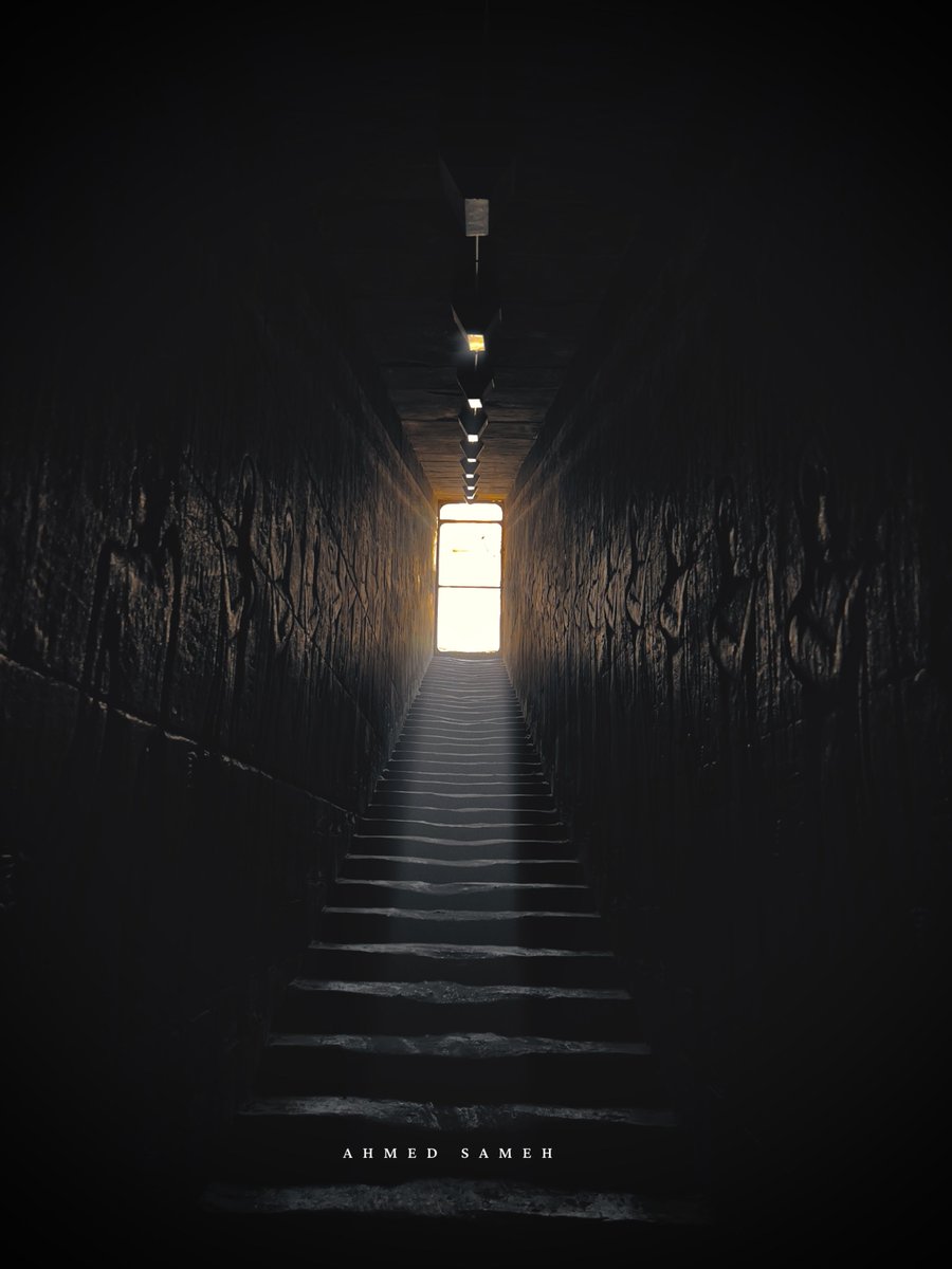 EgyptWithAhmed's tweet photo. Ascending through the ancient darkness of Edfu Temple,, where light from the past still calls! 

📸 me https://t.co/3PkTQOsubp