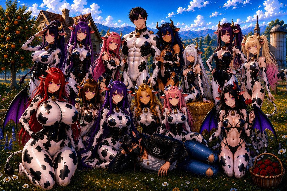 NyxTheCow's tweet photo. I present to you, the herd, our little Family!

I'm so extremely proud calling you all a member of my family.
Thank you for being you!

Mooooooooo🐄🥰💜 https://t.co/i1o2BInJ2X