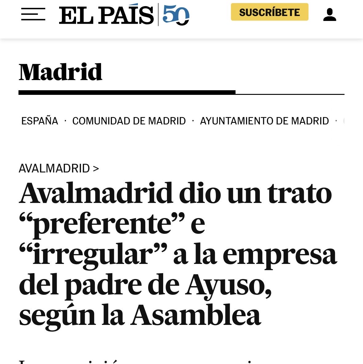 EmilioDelgadoOr's tweet photo. Tanto la Asamblea de Madrid como la auditoría de Avalmadrid constataron trato de privilegio, trato preferente e irregularidades en el crédito al padre de Ayuso.
Respetó absoluto por las personas fallecidas, si. 
Y por la verdad también. https://t.co/GTV1v7yIkO