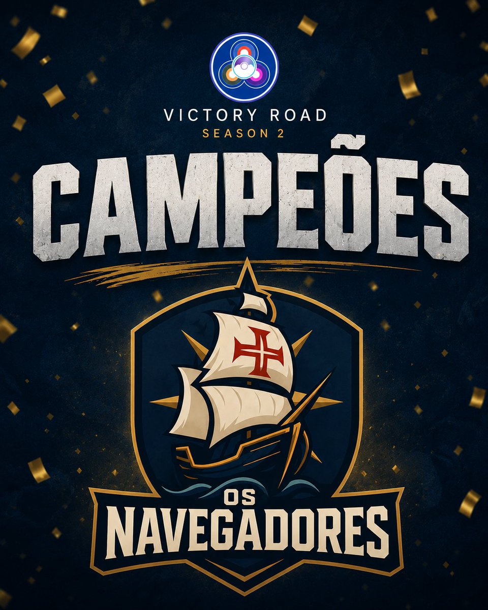 OsNavegadoresGo's tweet photo. OS NAVEGADORES SÃO OS CAMPEÕES DA VICTORY ROAD S2! 🏆👑

Chegou ao fim a Season 2 da Victory Road, um torneio internacional de enorme nível que reuniu 42 equipas ao longo de 6 rondas intensas, e o título é d'Os Navegadores! 🇵🇹✨

(1/4) https://t.co/1N7OGGILVK