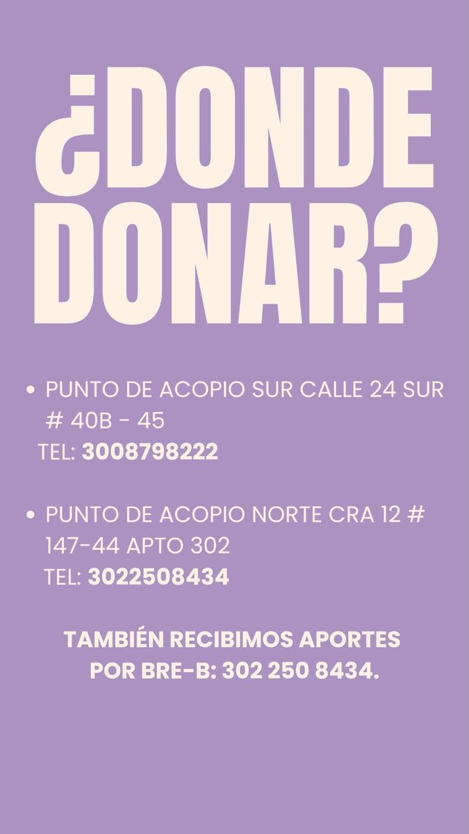 Jenny_Lu1's tweet photo. @kellybilbao28 Y aquí las puedes entregar. Montenegro y Quimbaya las necesitan: https://t.co/AIZSAoDTuZ