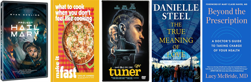 NesmithLibrary's tweet photo. This week the Nesmith Library has 63 new books and two new movies.  New items include Project Hail Mary. https://t.co/EiD2Se6ZAI https://t.co/eas2O9Iyar