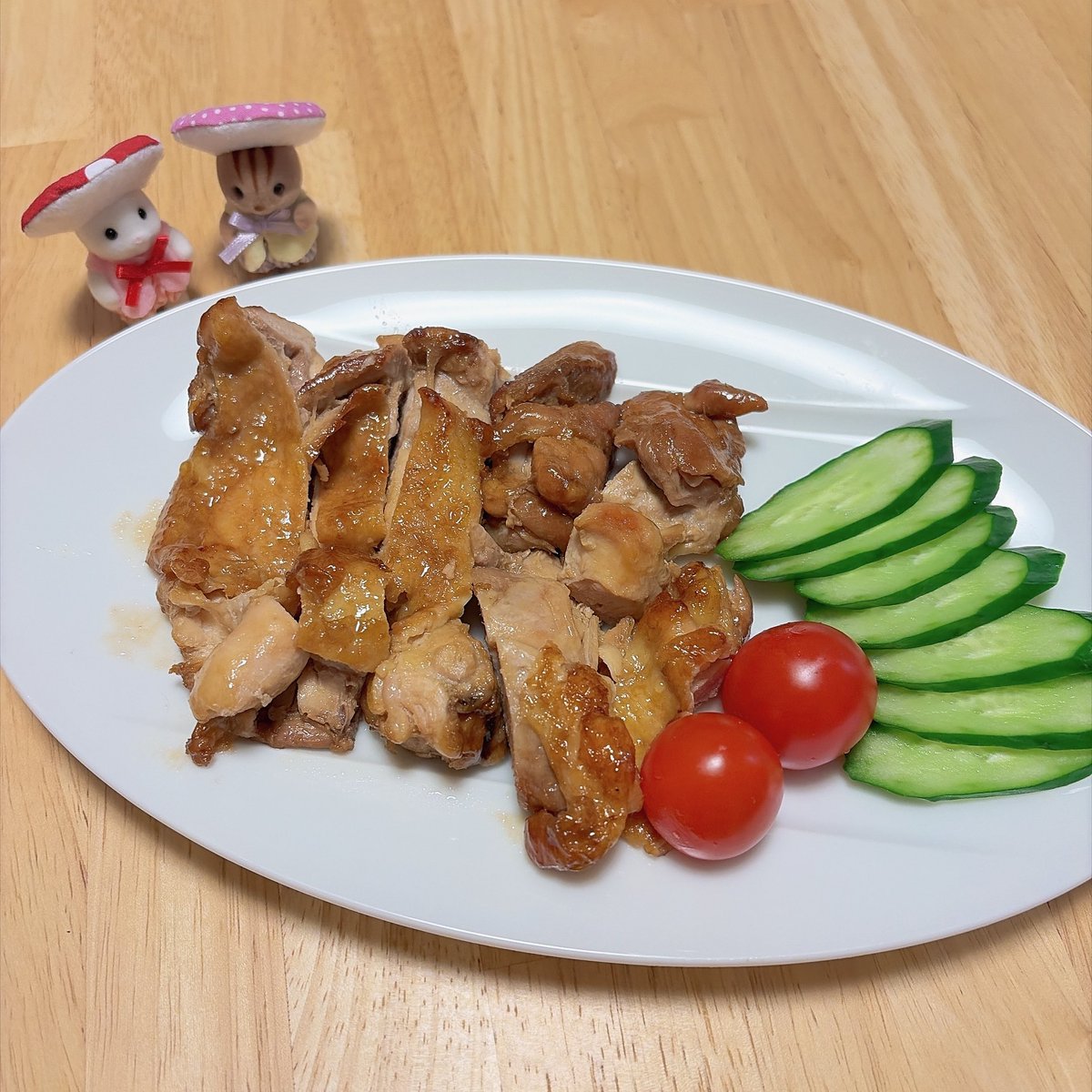 fujiwalife's tweet photo. 鶏の照り焼き
#夜ご飯 #晩ご飯 #おうちごはん https://t.co/p030ElHdwh