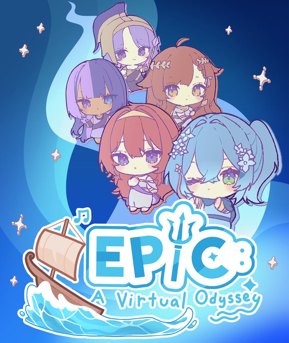 shiorichanvt's tweet photo. The journey begins… 🗡️🌊

A full “EPIC: The Musical” cover featuring 27 VTubers!

Get ready for the first saga ✨

📅 28.08.2026

#EPICAVO https://t.co/LrVsvLSWWC