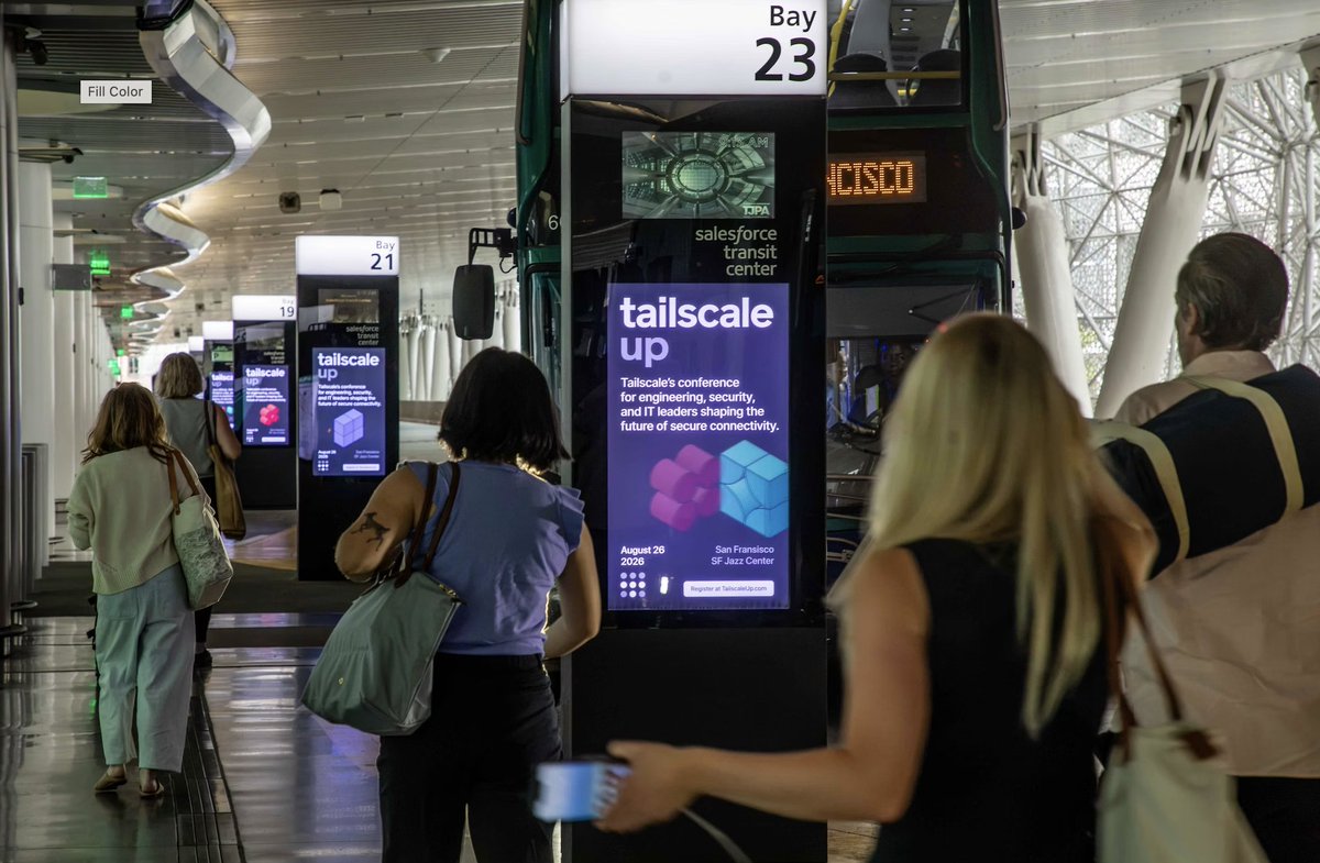Tailscale's tweet photo. Spotted: #TailscaleUp26 in the wild https://t.co/xy2pSE8gCn