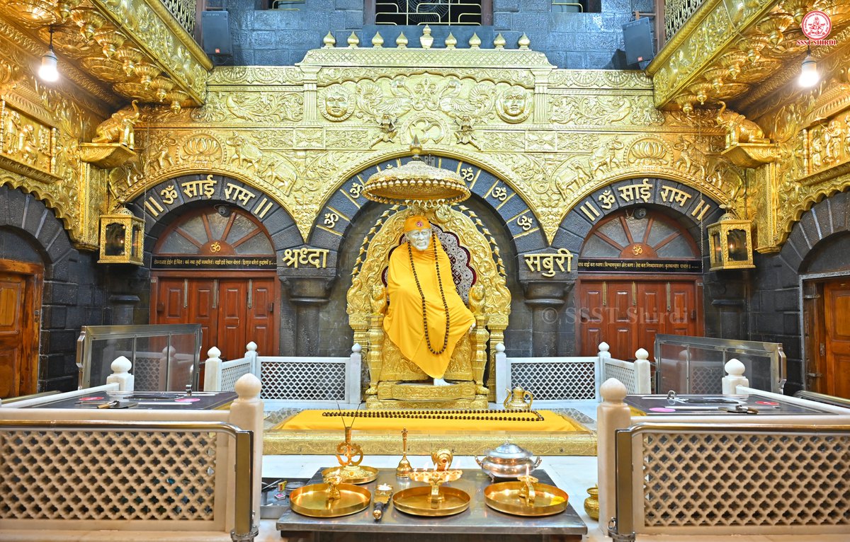 SSSTShirdi's tweet photo. *!! ॐ साई राम !!*
*श्री साईबाबा संस्थान विश्वस्त व्यवस्था,शिर्डी*
*!! ॐ Sai Ram !!*
*Shri Saibaba Sansthan Trust, Shirdi*
≈≈≈≈≈≈≈≈≈≈≈≈≈≈≈≈≈ 
*आरती :- शेजारती*
*रविवार १६ ऑगस्ट २०२६*  
*Aarti :-Shejarti*
*Sunday 16 August 2026* https://t.co/gROGWGrdgH