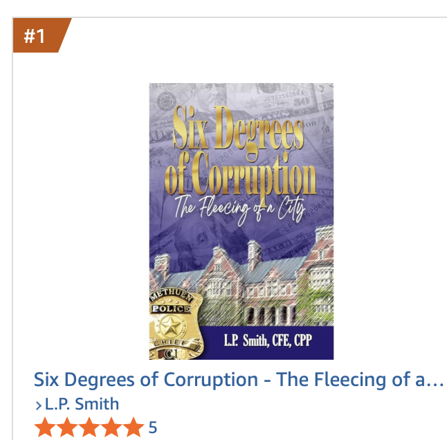 lpsmithauthor's tweet photo. This is what Methuen Mayor D.J. Beauregard read into the official court record on August 14:

“In the aftermath of Solomon's tenure as Chief, the City of Methuen and the Methuen Police Department commissioned the STIRM Group to conduct an extensive independent investigation into the circumstances surrounding Sean Fountain's qualifications and purported police academy credentials. That investigation revealed the true breadth and gravity of the conduct at issue, including evidence of false representations concerning Fountain's qualifications, a forged police academy certificate purporting to establish credentials he did not possess, and Solomon's involvement in those actions. The STIRM Group's findings ultimately led the Methuen Police Department to seek the criminal complaints underlying these proceedings.”

The documents, evidence, and history behind that investigation are detailed in the Amazon #1 bestselling book, Six Degrees of Corruption.

Get your copy at https://t.co/TkNRSnWt8E or Amazon, and educate yourself before the trial which is scheduled to begin on September 8, 2026.

Available in hardcover, paperback, eBook, and audiobook formats.

Read the book. Review the evidence. Draw your own conclusions.

#SixDegreesOfCorruption #AmazonBestseller #Methuen #PublicCorruption #GovernmentAccountability #PoliceAccountability #Massachusetts #STIRMGroup #WhenAccountabilityMatters