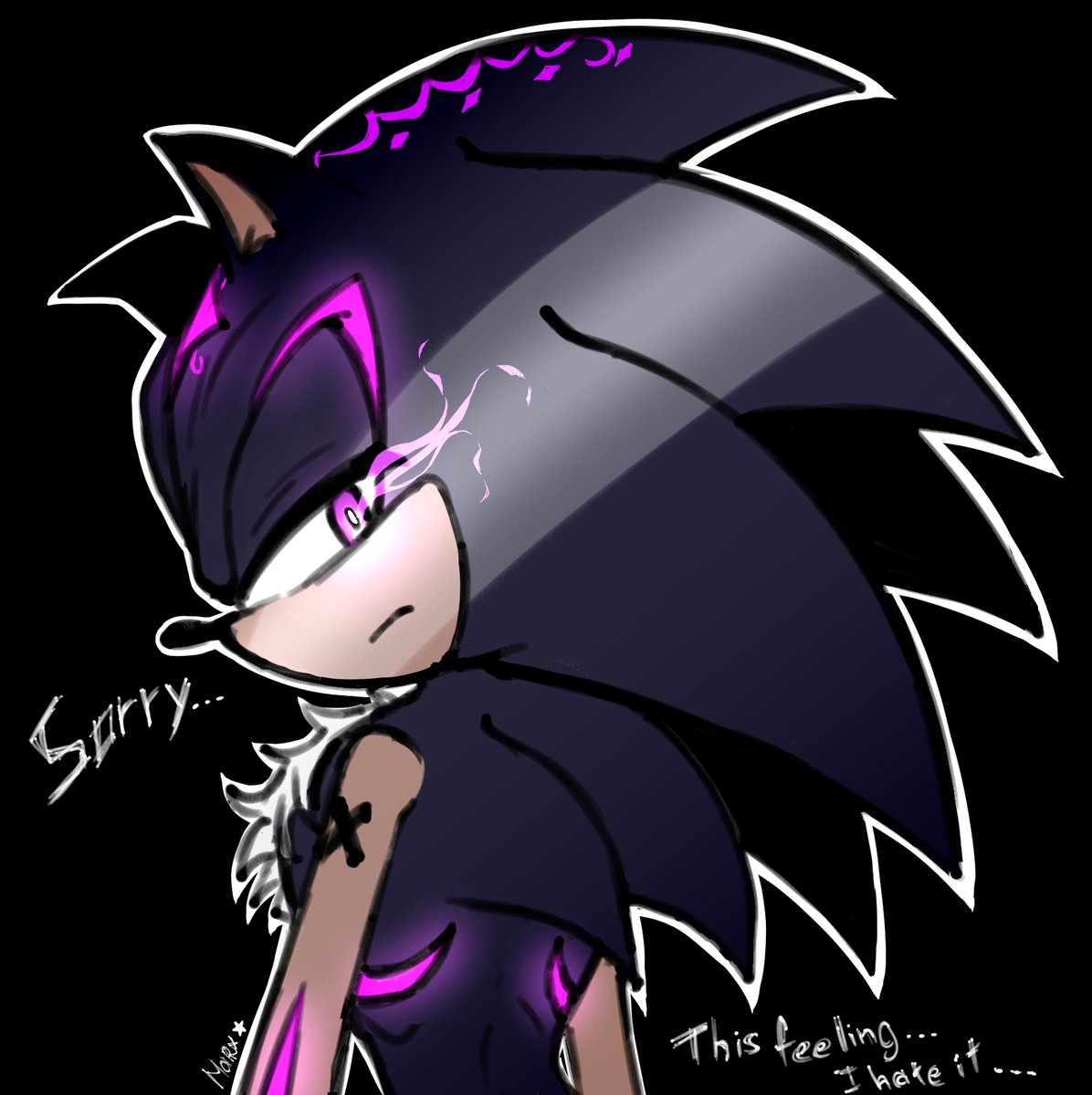 ShadowaRobotnik's tweet photo. I feel trapped again... Someone is slowly turning me into the monster I was before... https://t.co/D65FgHW5vQ