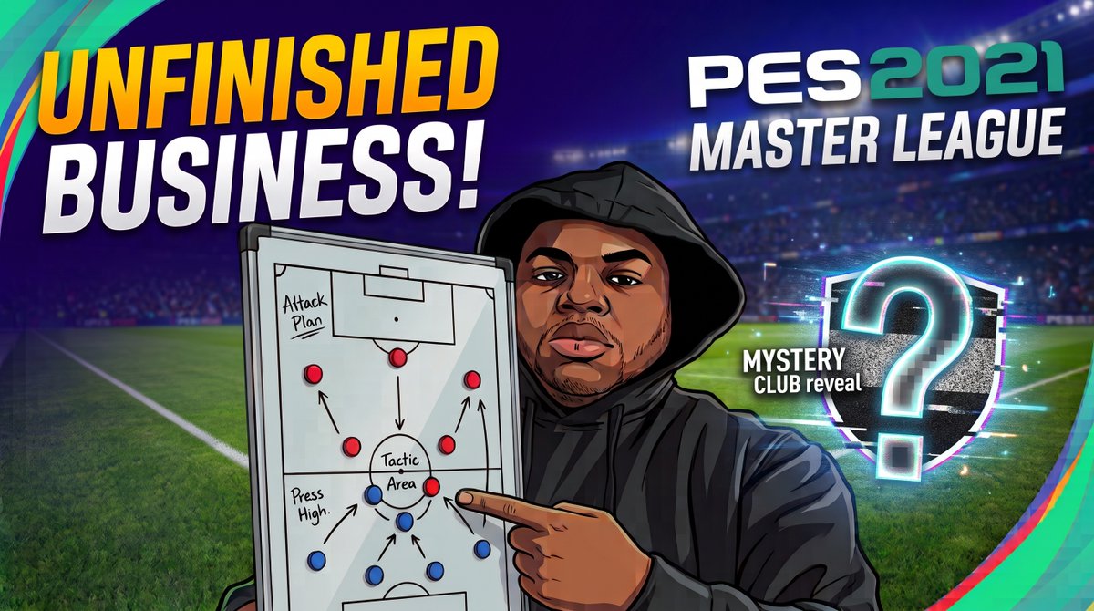 AlfDaMvpLIVE's tweet photo. 🚨 UNFINISHED BUSINESS! 🚨

PES 2021 Master League is BACK! They fired me before... but now I’ve got the keys again. 

Mystery club reveal, tactical blueprint &amp; day-one transfer targets going down LIVE right now! 

🔴 https://t.co/9IKcNWURiu

#PES2021 #MasterLeague #eFootball https://t.co/78Wb1VSl9D