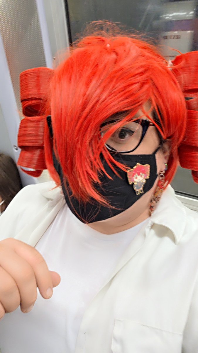 The_Angry_Otaku's tweet photo. When your Teto wig comes apart on the train... ๐ฌ
See you at #Flamecon https://t.co/Bf0IOHtBDR