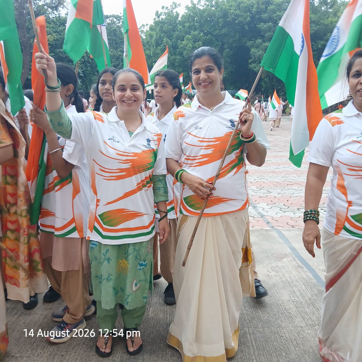 SKVNO2EOK's tweet photo. Independence day Celebration at CM SHRI SCHOOL #HargharTiranga #HGTeducationDelhi #AzadiKaAmritMahotsav https://t.co/q9uHz38E4U