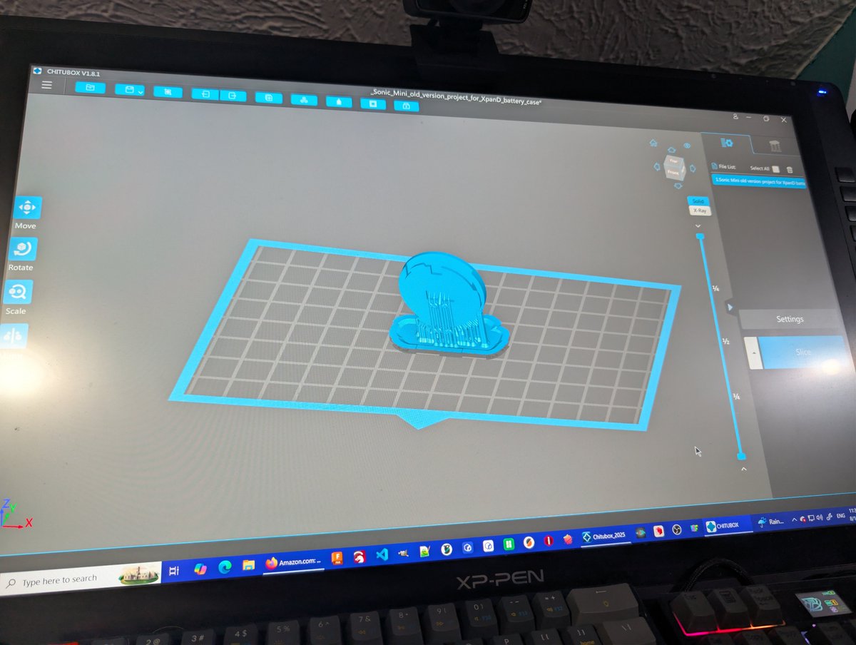 VectorRoll's tweet photo. Had to use older Chitbox to make a workable .ctb file for the @Phrozen3D #SonicMini4k.
I need to make a window insert like I have for a vent exhaust for my resin printers. At least while using this SunLu ABS resin. It's a bit more fumey even with 2 air purifiers with VOC filters. https://t.co/ZELzU0QjOF