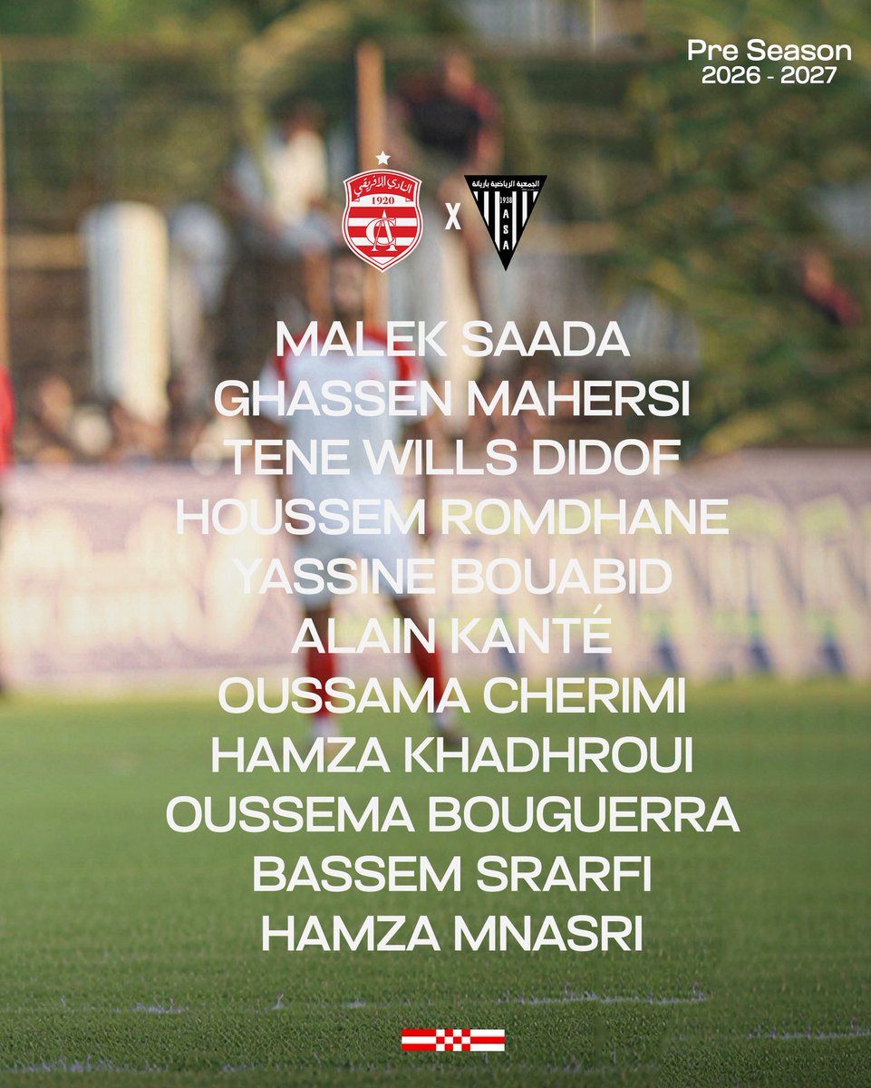 clubafricain's tweet photo. The Starting 𝗫𝗜 (𝗙𝗿𝗶𝗲𝗻𝗱𝗹𝘆 𝗚𝗮𝗺𝗲) #CAASA

All4One : https://t.co/08ensnIuhH

#Beyond_The_Last_Breath 
#All4One #ClubAfricain https://t.co/omFLVxHaJu