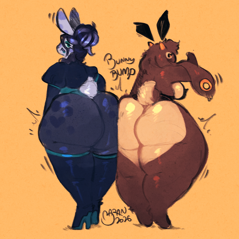 baranarts's tweet photo. the bunny bump! https://t.co/2m6DsQTQnR