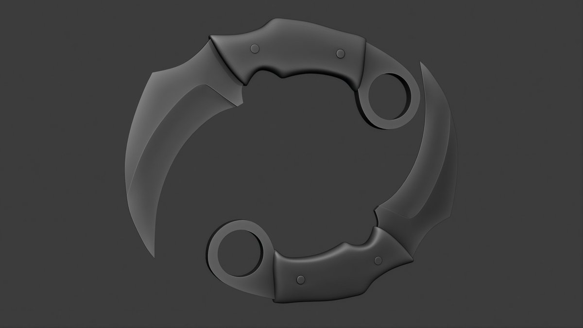sam_greasy1's tweet photo. Karambit Wip

#Roblox #Robloxdev #3Dmodel #3dRender #Blender #cs2 #robloxcommissionㅤ https://t.co/TN5H39Df9g