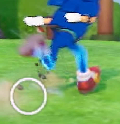 blortzen's tweet photo. SONIC KICKS ARE MOST PROBABLY COMING NEXT SEASON 💡

On the trailer, he is wearing his classic shoes design and not the new Fortnite originals
- No, it should not be the item, Jonesy is using the item without Sonic shoes

#Fortnite https://t.co/M0kb3YfeWE